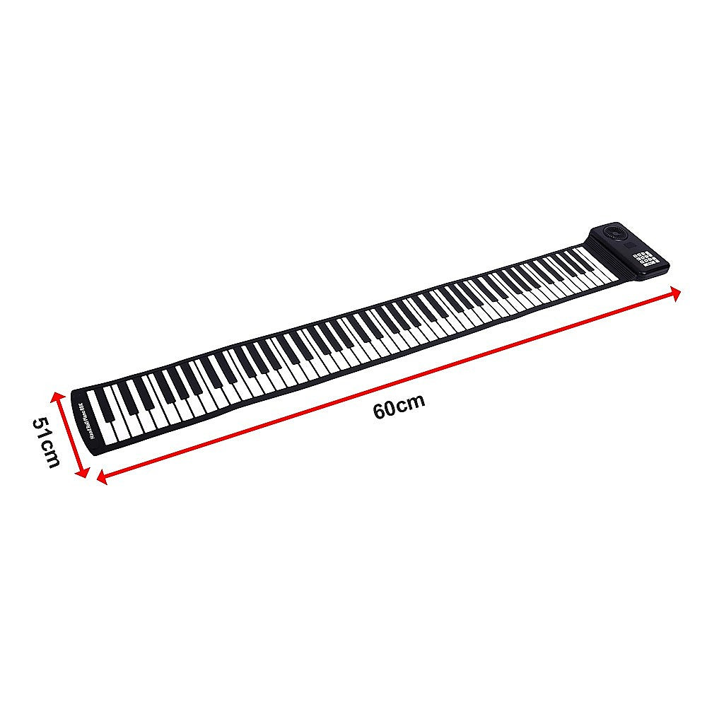 88 Key Portable Foldable Silicone Electronic Piano with Teaching Mode