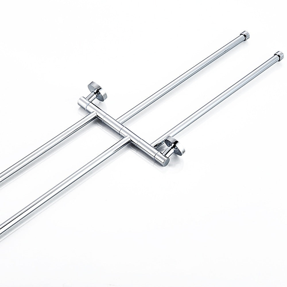 Swivel Wall Mounted Towel Rail Chrome Stainless Steel Bathroom Rack