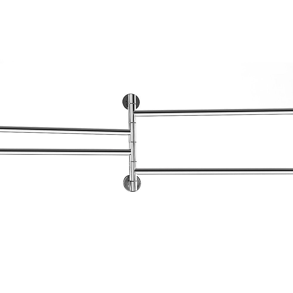 Swivel Wall Mounted Towel Rail Chrome Stainless Steel Bathroom Rack