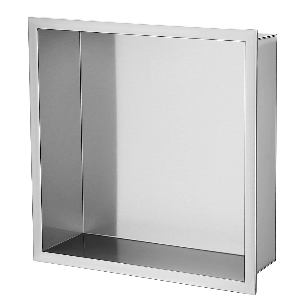 Shower Niche 33x33cm Double Shelf Wall Insert | Simpledeals
