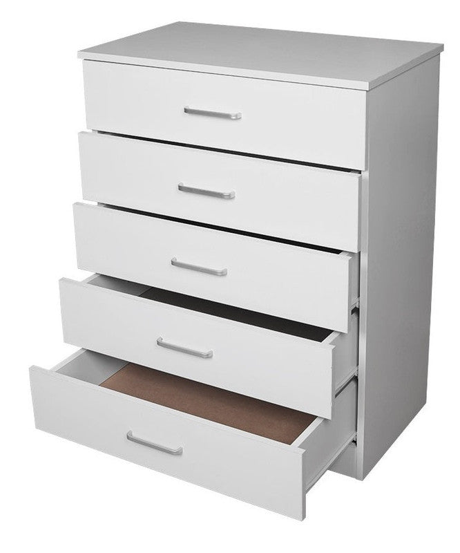 Classic Elegance Five-Drawer Chest for Organized Living | Clothing & Wardrobe Storage