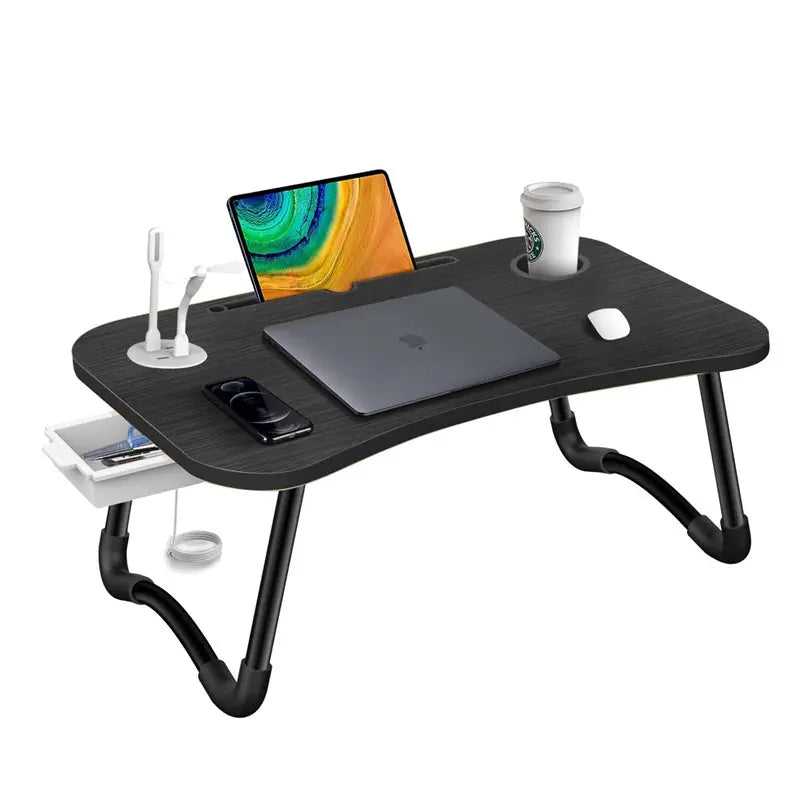 Laptop Desk Bed Table Tray Folding Breakfast Table Portable Lap Standing Desk Notebook Stand Reading Holder  - photo 3