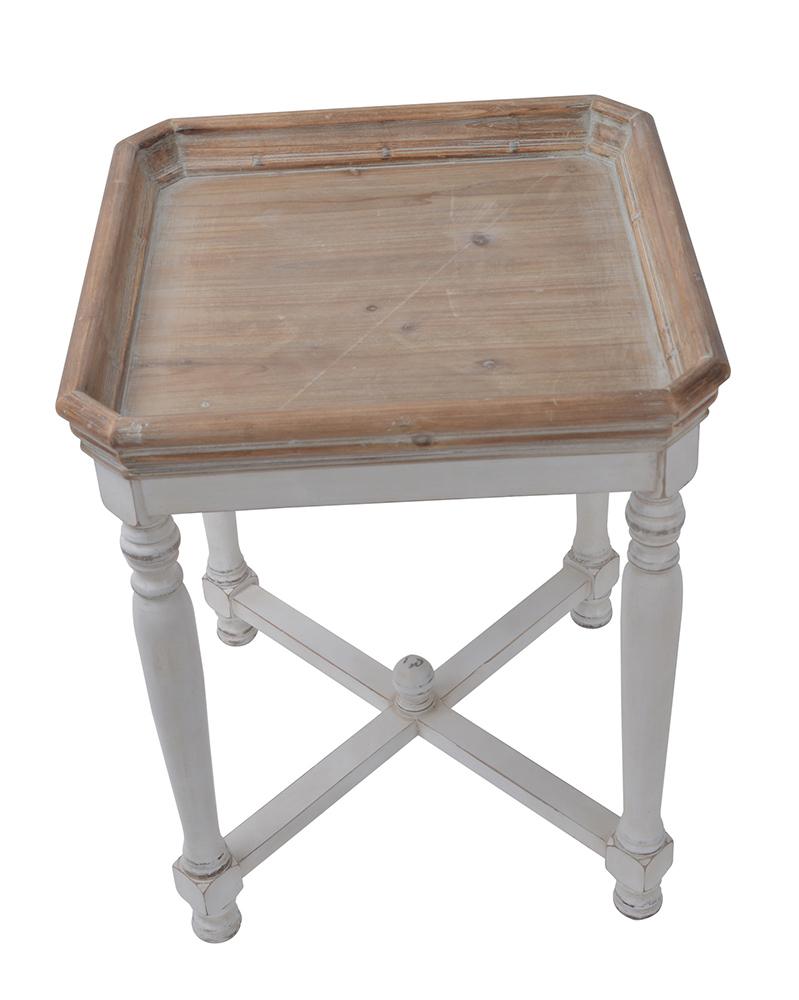 Shabby Square Side Table - Side Tables