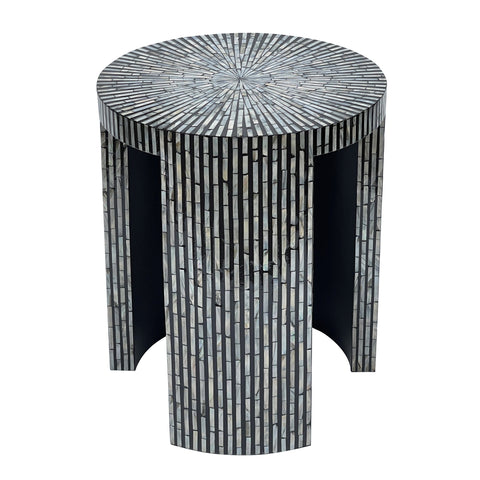 Mono Mother Of Pearl Hand Made Side Table