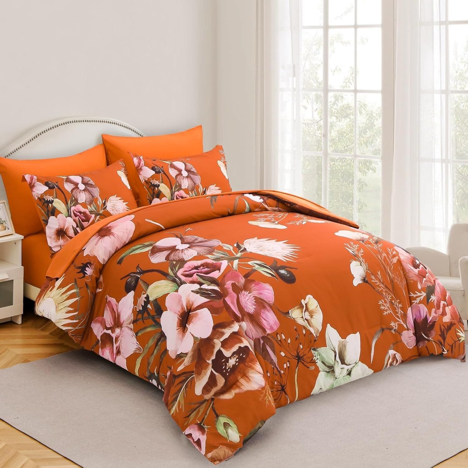 Terracotta Comforter Set King 48x74cm