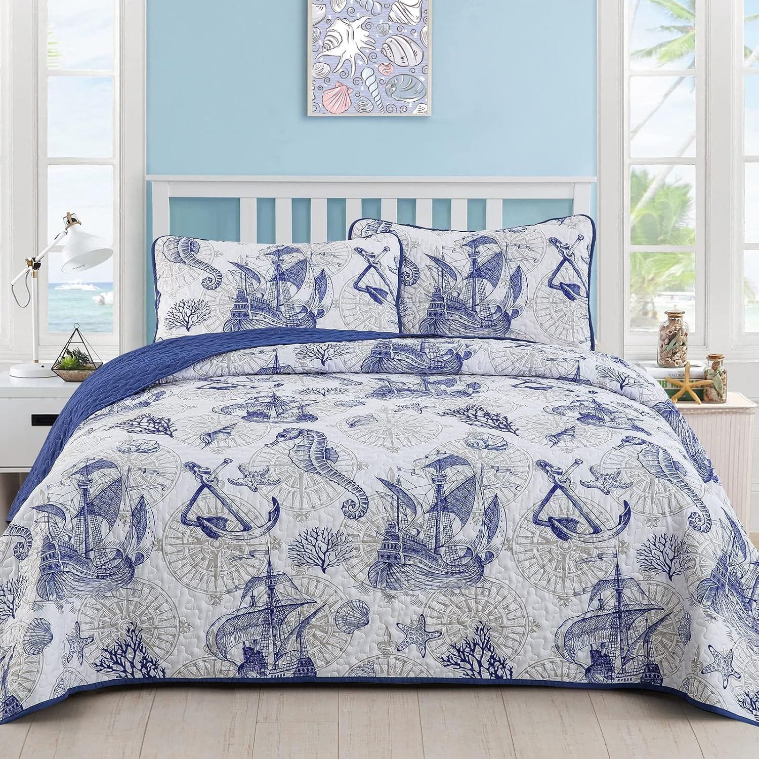 Reversible Quilt Set Soft 48x74cm