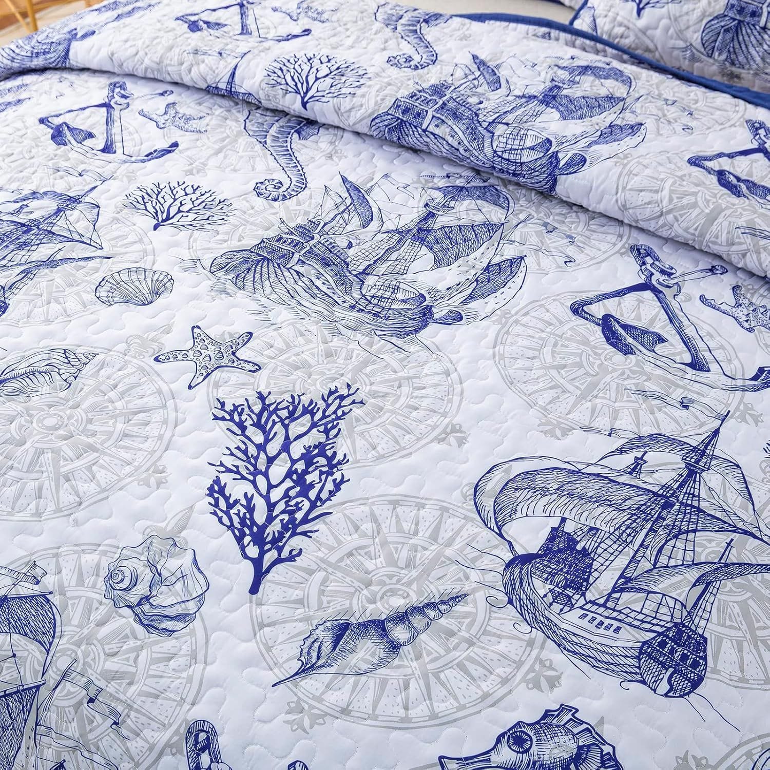 Reversible Quilt Set Soft 48x74cm