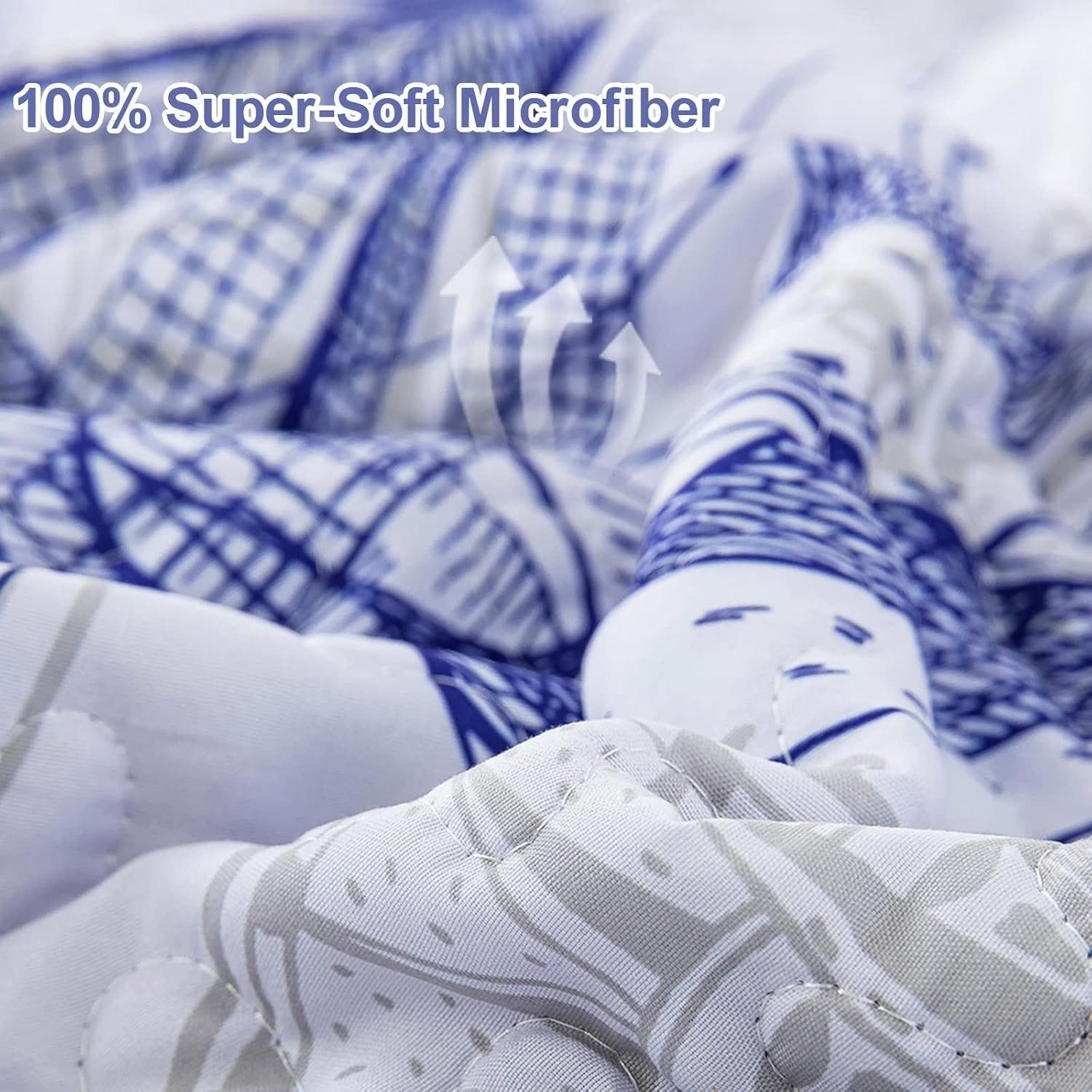 Reversible Quilt Set Soft 48x74cm