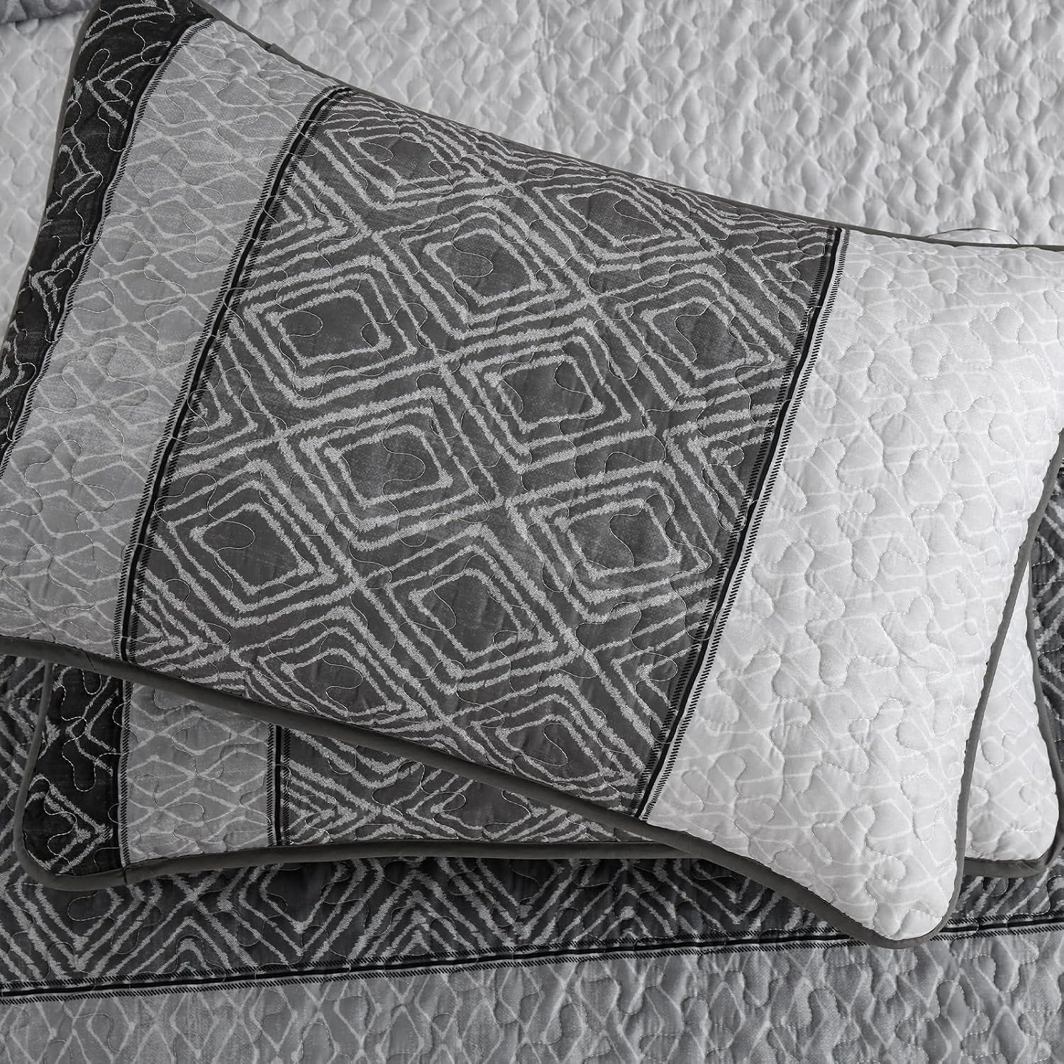 Grey Quilt Cover Set 230x250cm