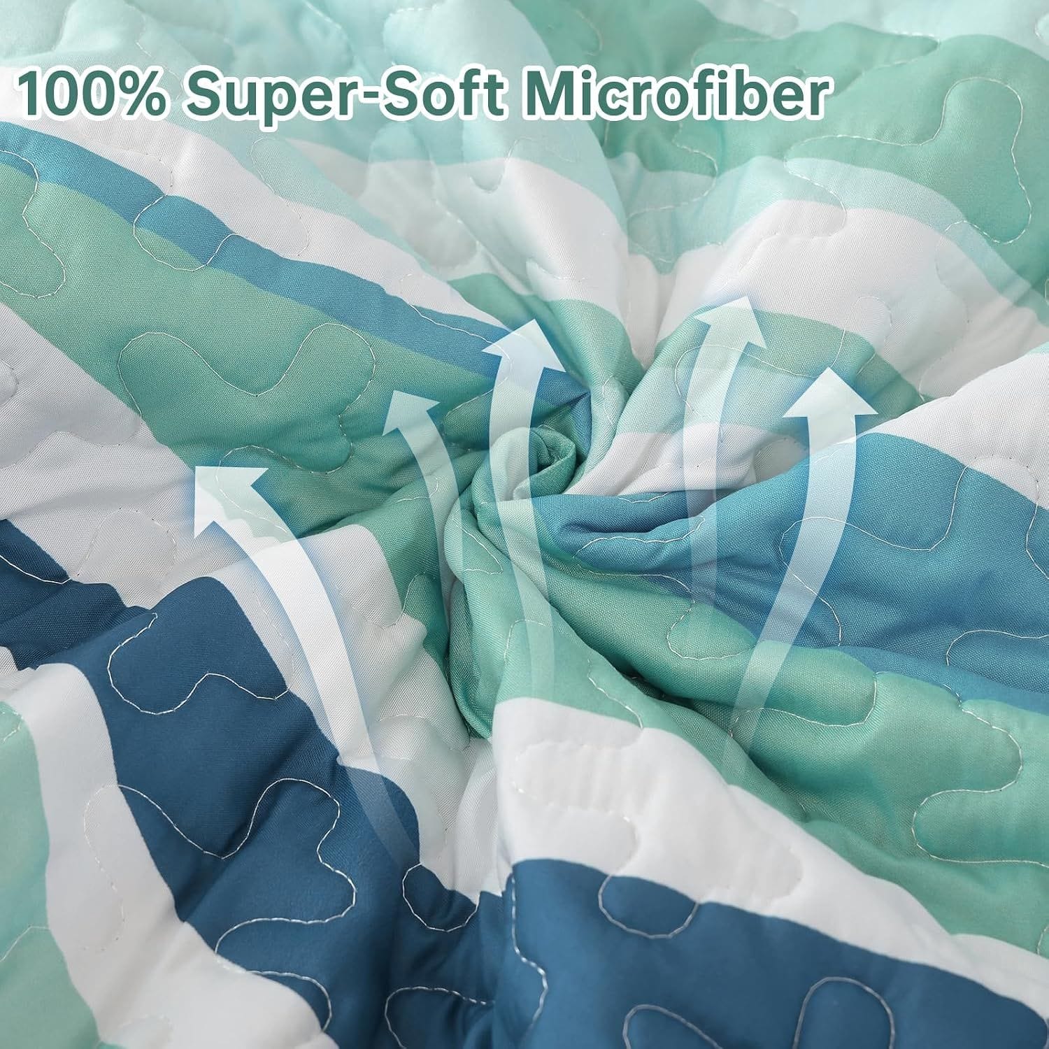 Coastal Bedspread Set Soft 230x250cm