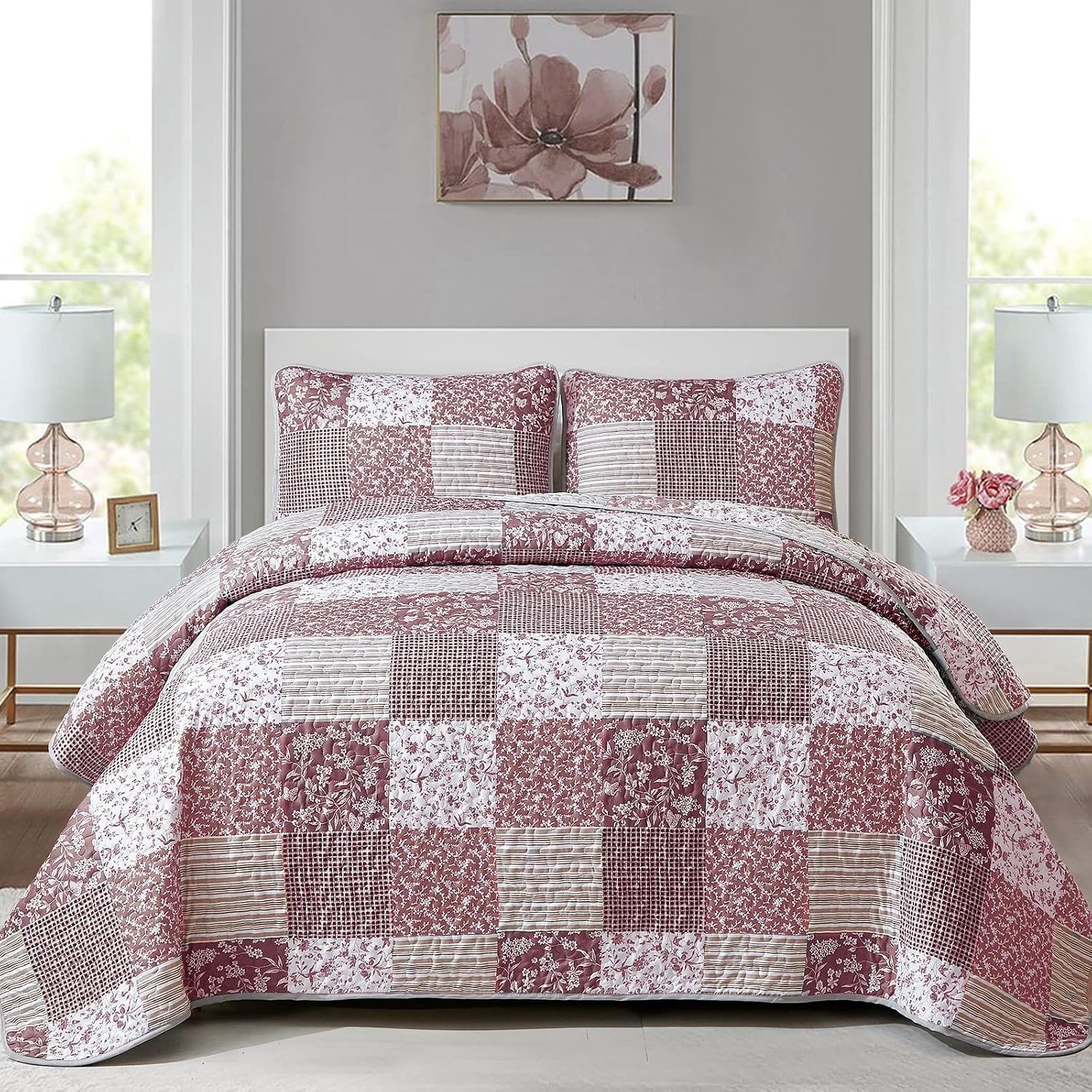 Quilt Bedspread Set Bohemian 48x74cm