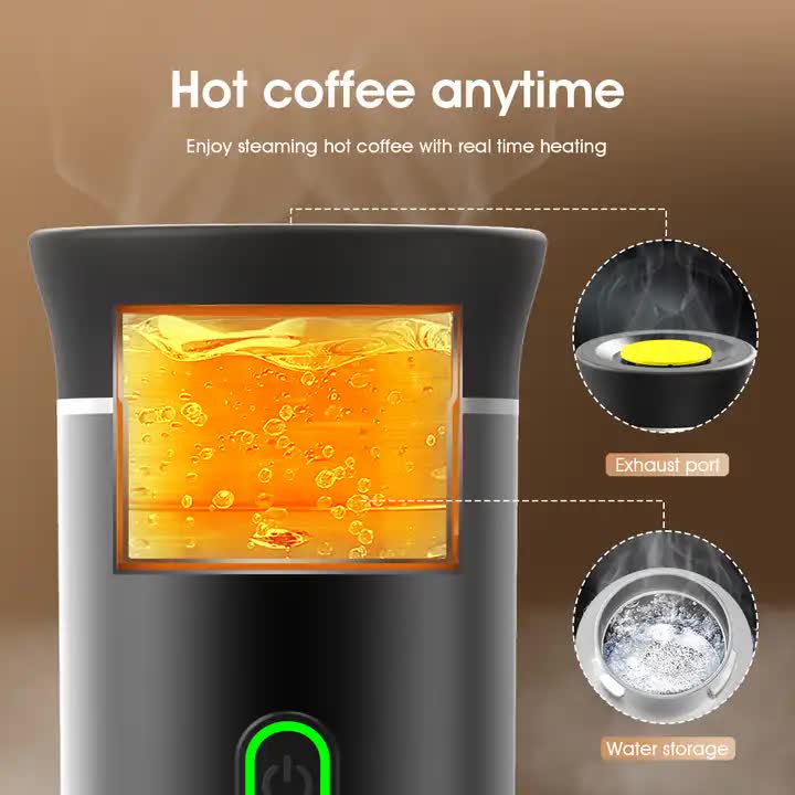 Black Portable Fully Automatic Espresso Coffee Machine