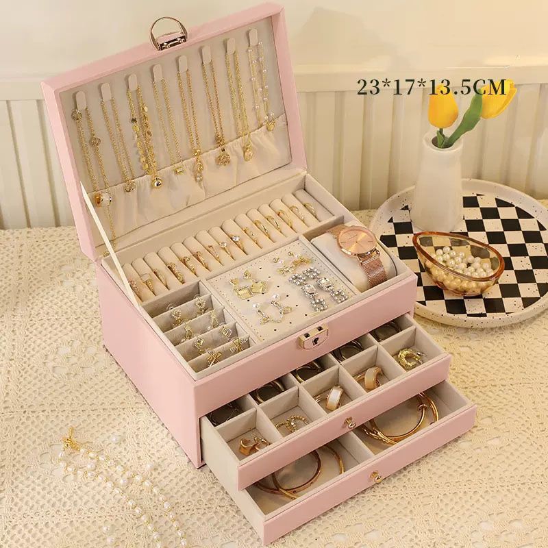 Jewellery Box Large Pink