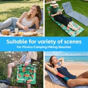 Beach Lounger Fold Up Chair 58x58x175cm