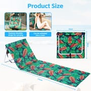 Beach Lounger Fold Up Chair 58x58x175cm