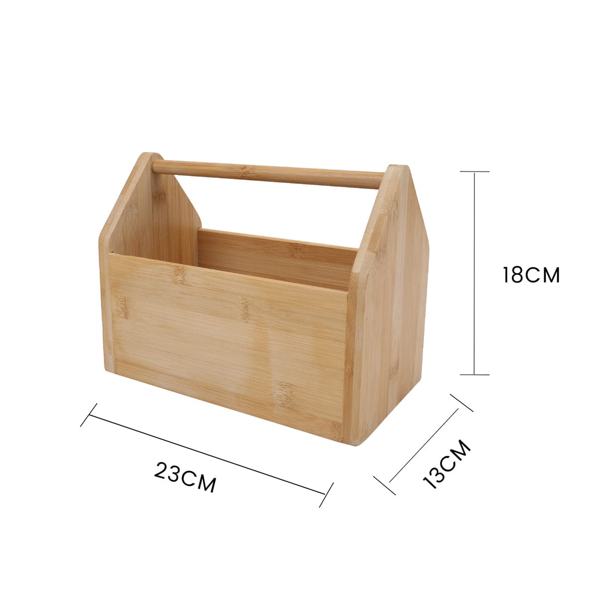 Bamboo Storage Box Natural 23x13x18cm