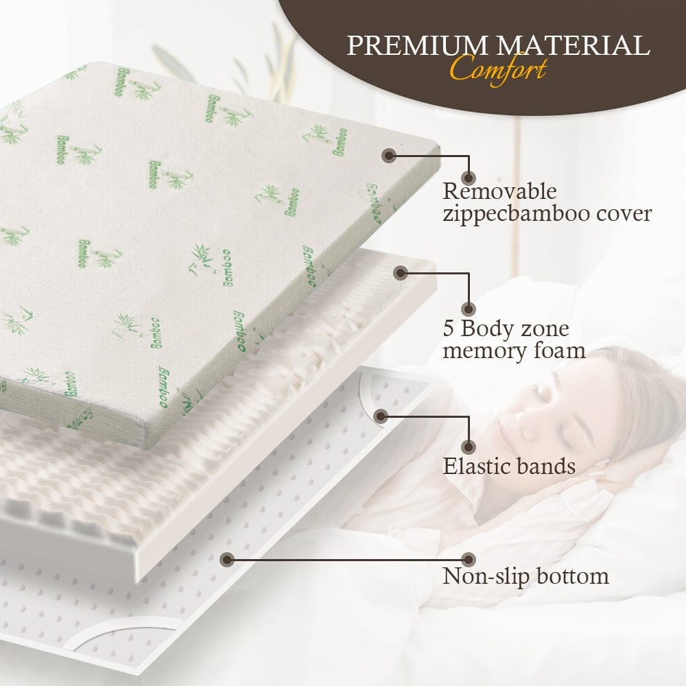 Memory Foam Mattress Topper King Size