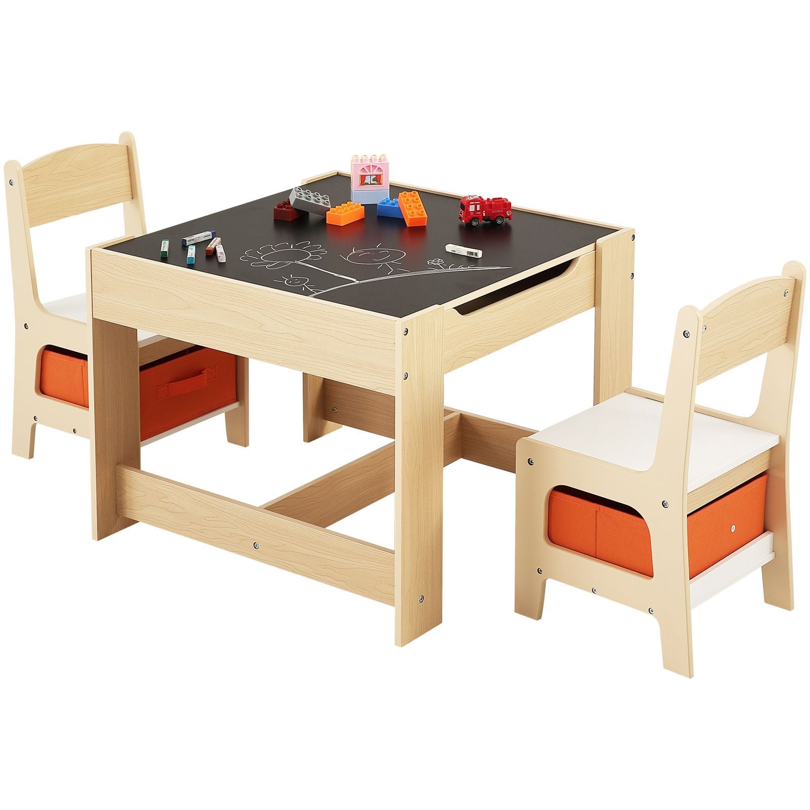 Kids Table Set Wooden Activity
