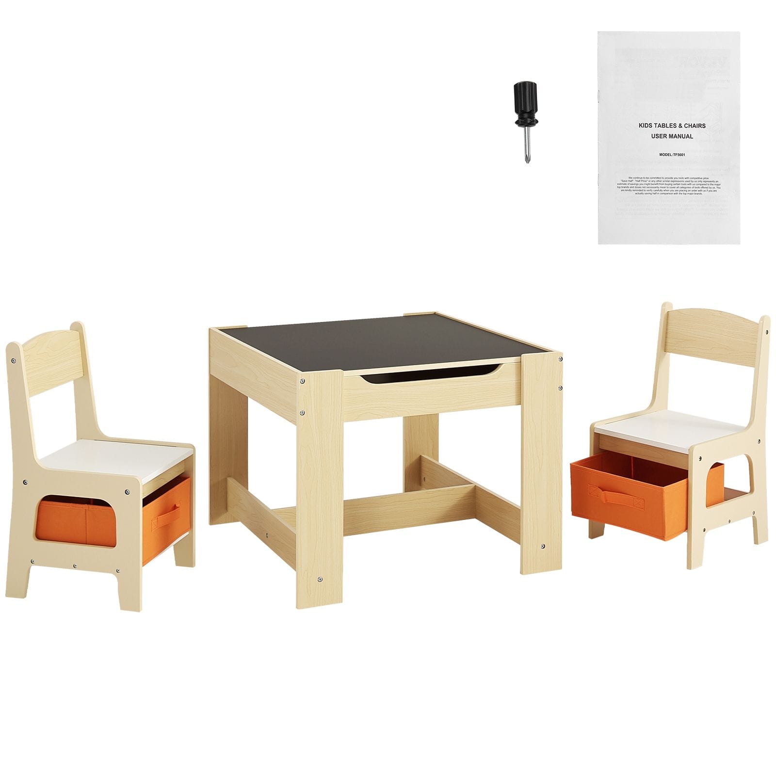 Kids Table Set Wooden Activity
