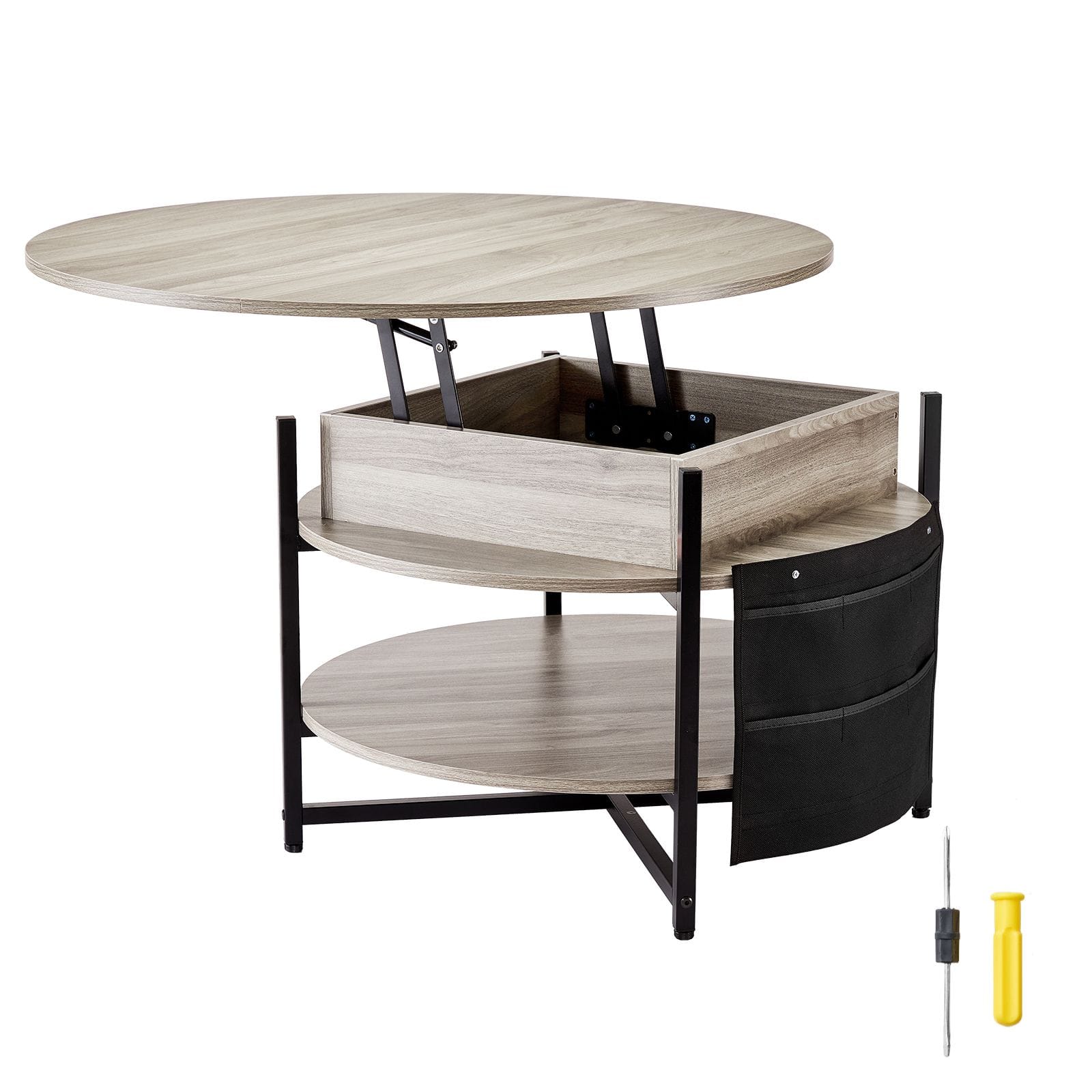 Round Coffee Table Adjustable