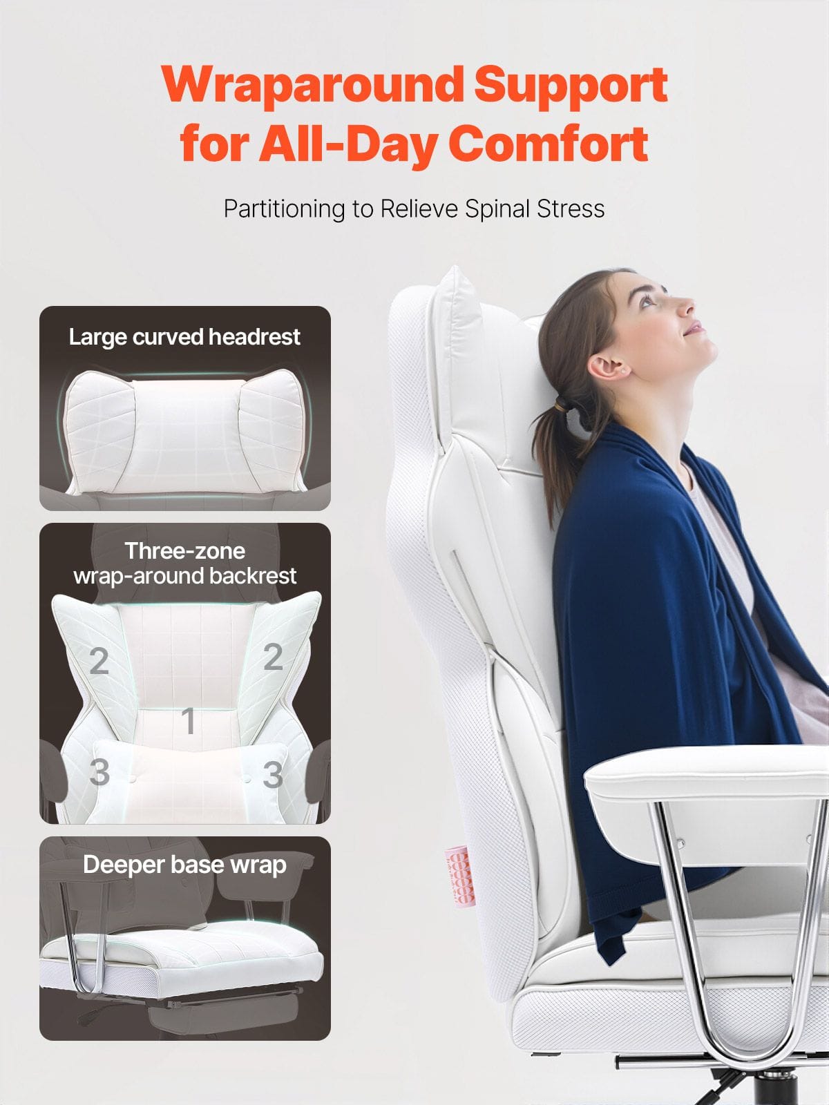 Office Chair Recliner White double