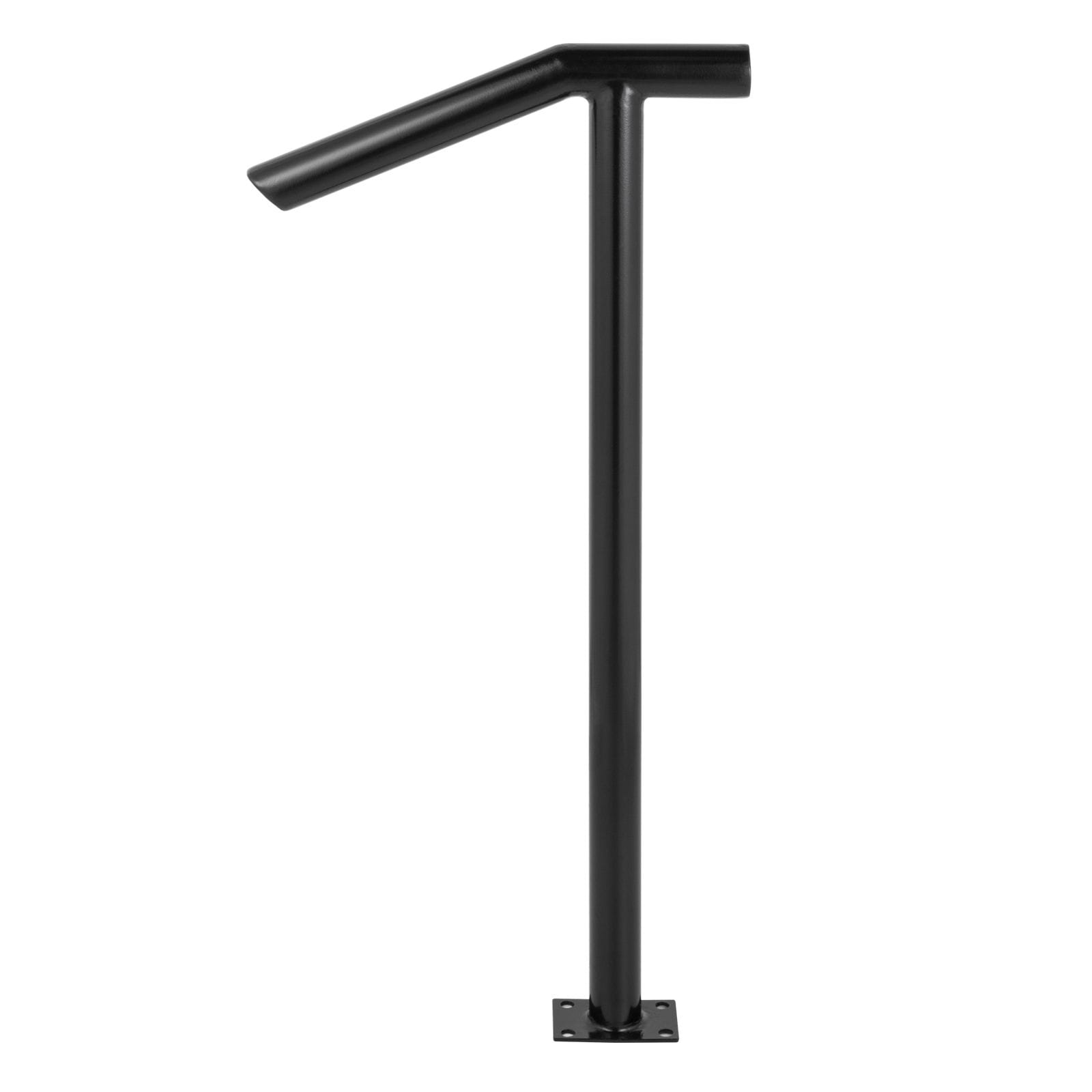 Stair Railing Black Steel single