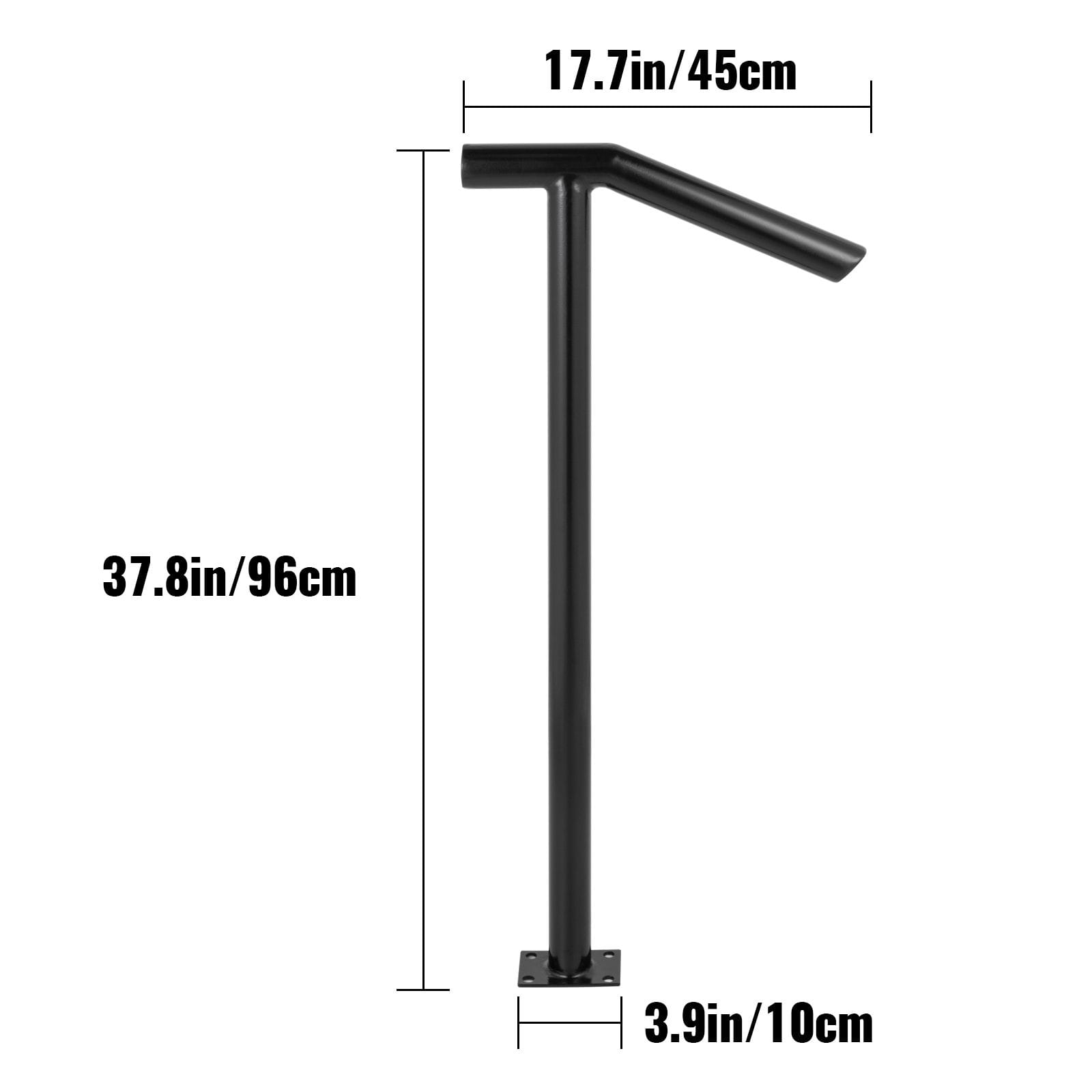 Stair Railing Black Steel single