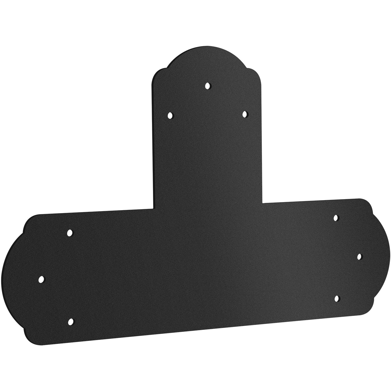 Black T Mending Plate T-Shape 8 Pcs 6 Flat Connector Post To Beam | Beds & Bed Frames