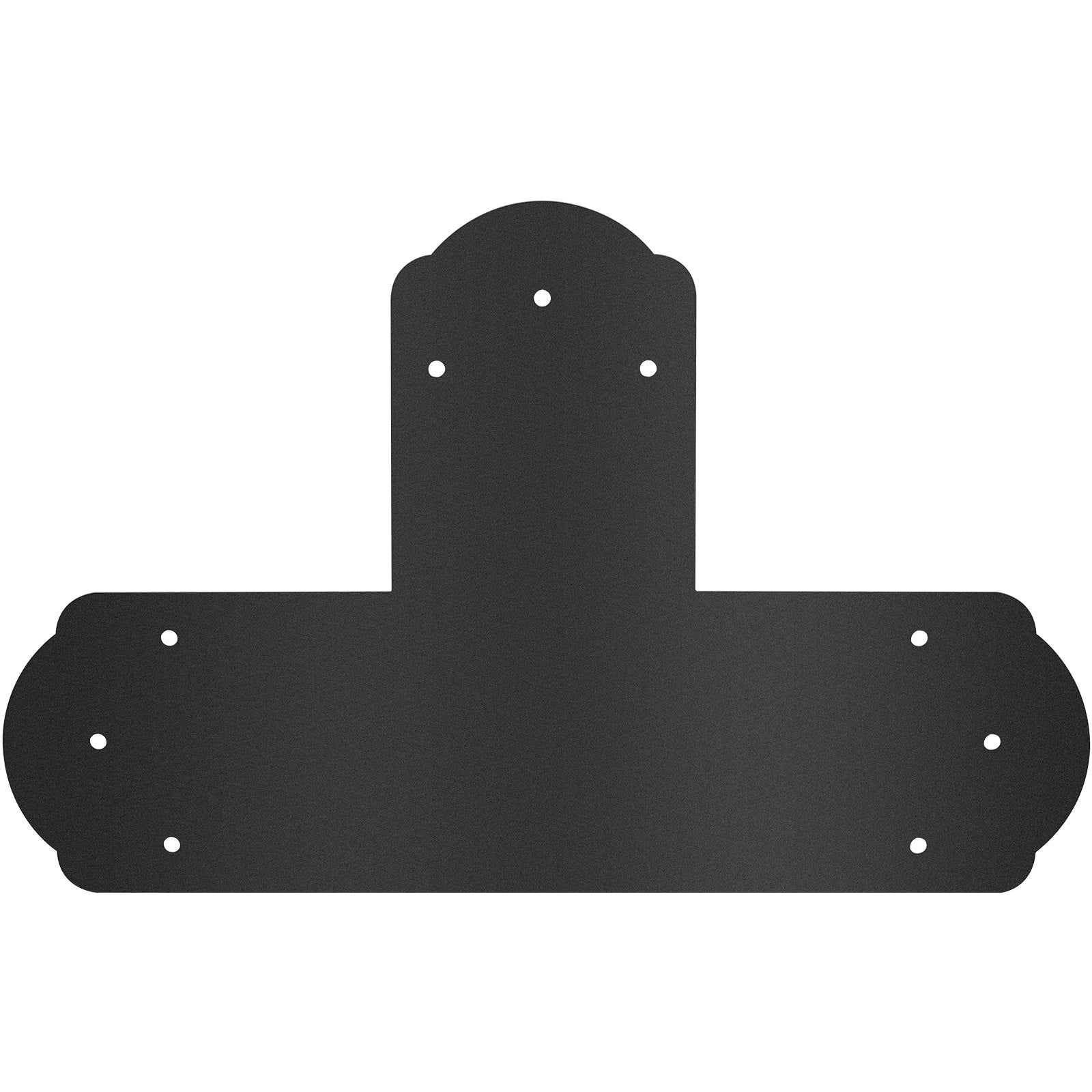 Black T Mending Plate T-Shape 8 Pcs 6 Flat Connector Post To Beam, Beds & Bed Frames