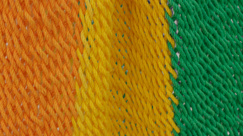 Extra Large Outdoor Cotton Mexican Hammock Chair In Rainbow Colour - Hammocks & Accessories