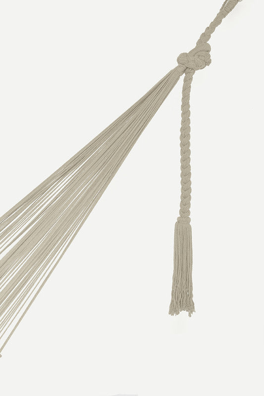 Cotton Hammock With Crocheted Tassels - Queen Size Marble