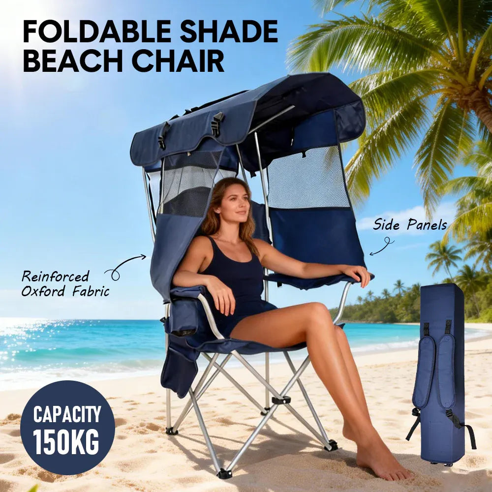 Foldable Outdoor Chair Shade 86x52cm