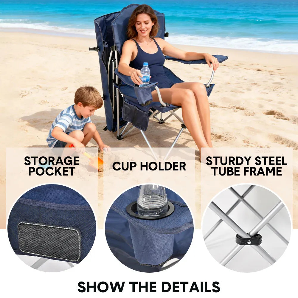 Foldable Outdoor Chair Shade 86x52cm