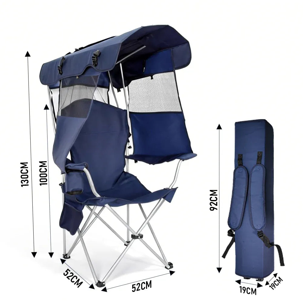 Foldable Outdoor Chair Shade 86x52cm