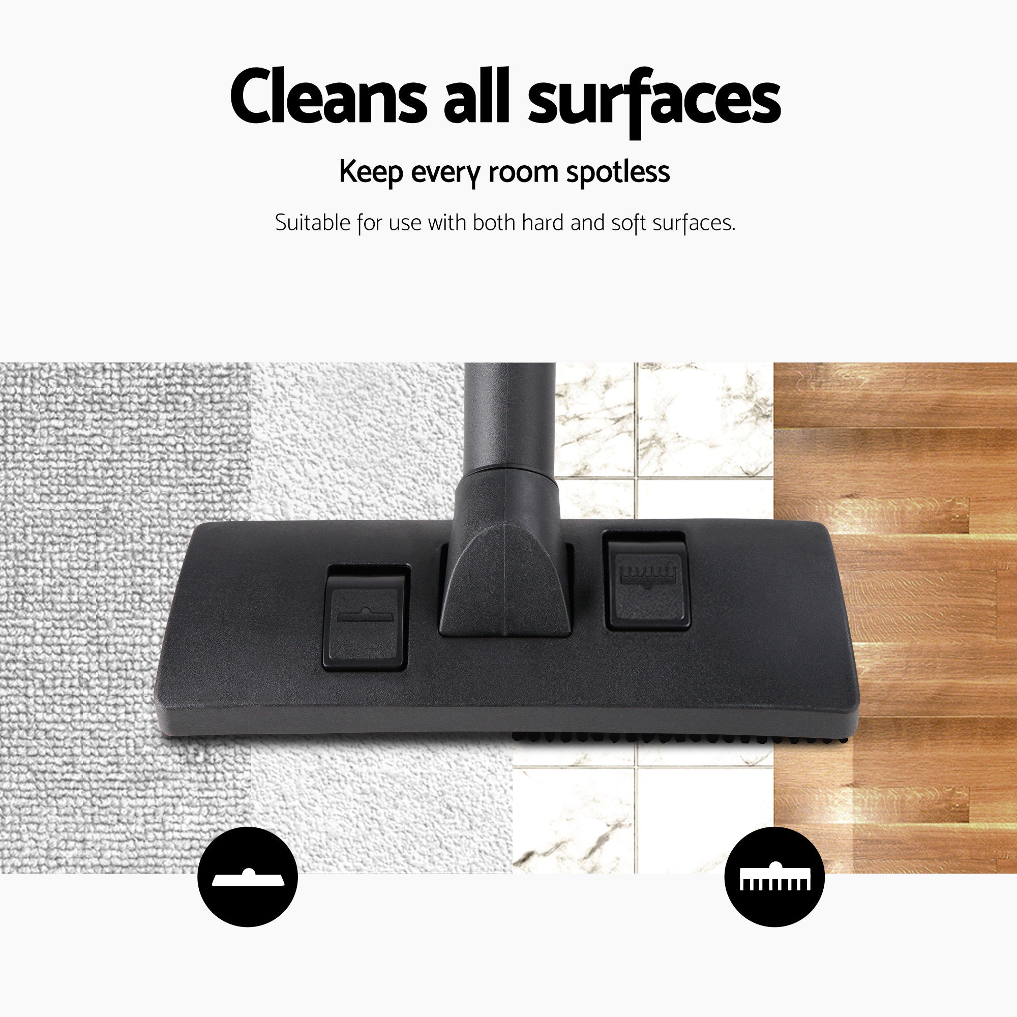 2200W Bagless Vacuum Cleaner Black