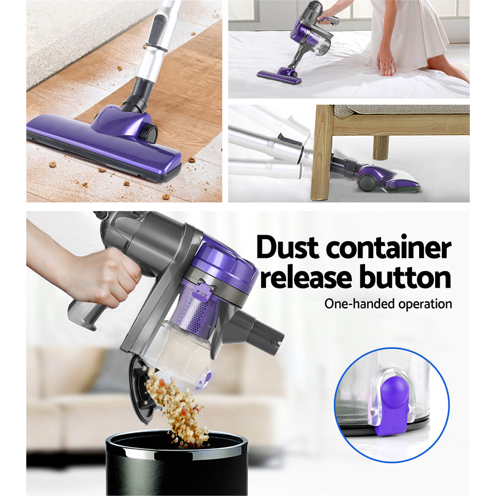 Powerful Purple Corded Stick Vacuum Cleaner - 450W