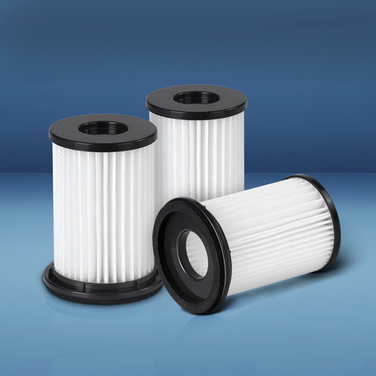 Devanti Vacuum Cleaner Replacement Filter - 3 Pack with Stick Vacuums