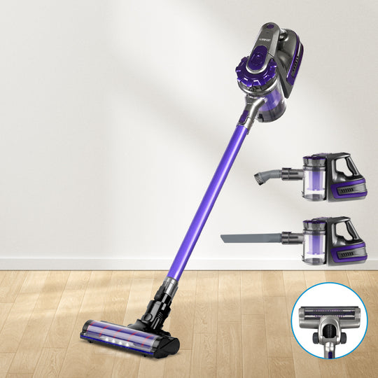 Durable Devanti Cordless Vacuum Cleaner with Roller Brush - 150W - Stick Handstick Handheld Speed