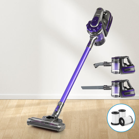 Handheld Speed Hepa Filter - Durable Devanti Cordless Vacuum Cleaner - Purple
