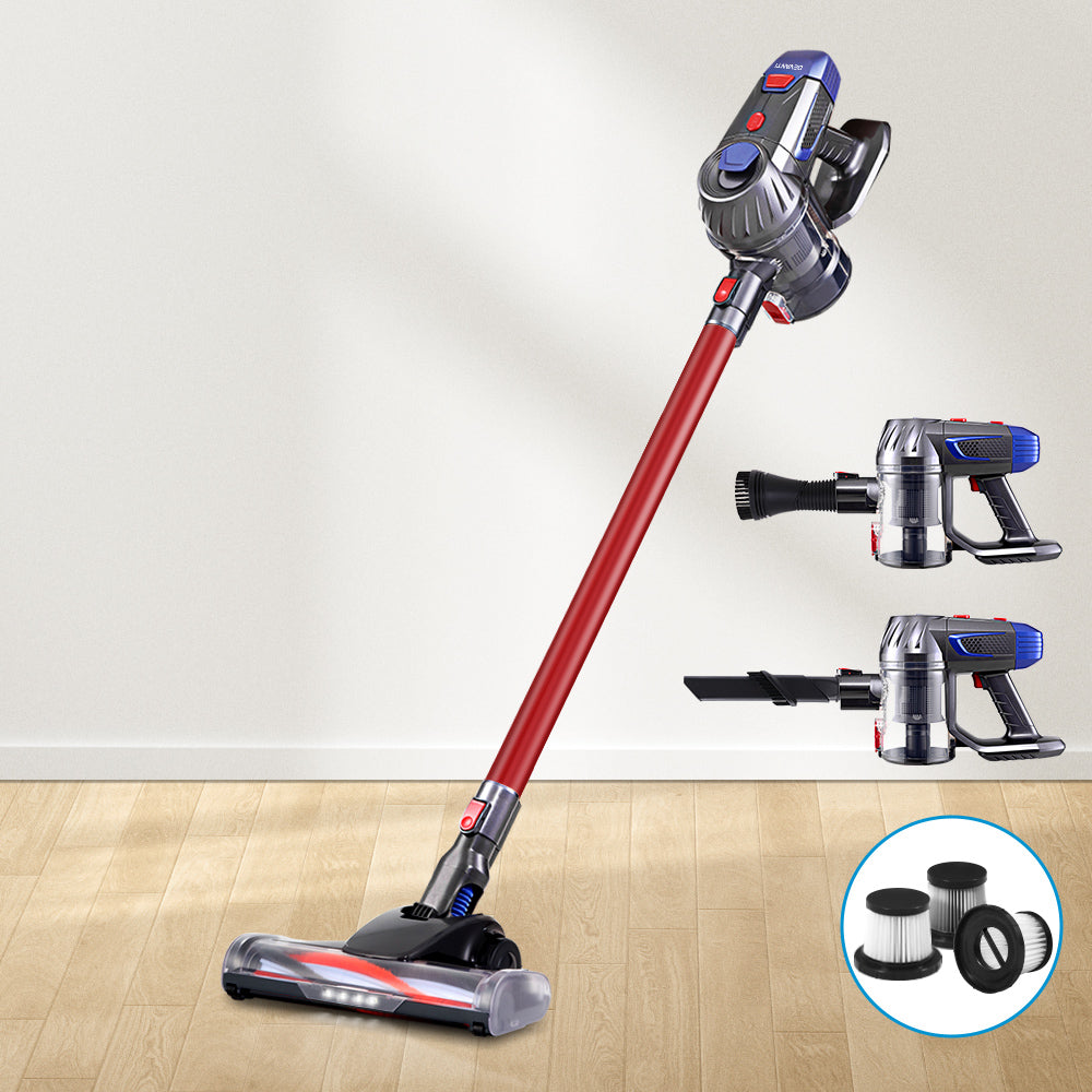 Cordless Handheld Vacuum Cleaner 150W 10000Pa Filter Red