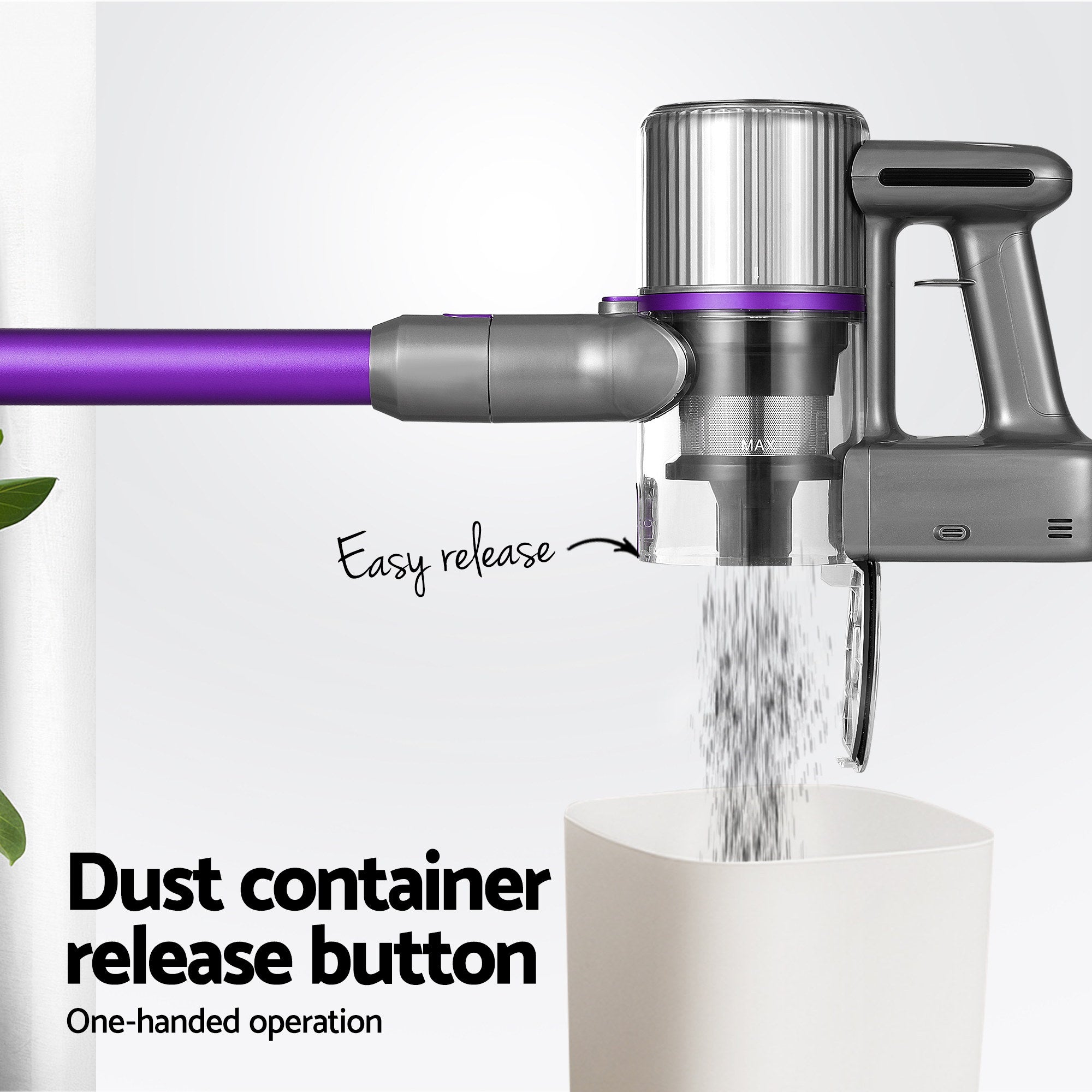 Cordless Devanti Vacuum Cleaner - 120W Purple