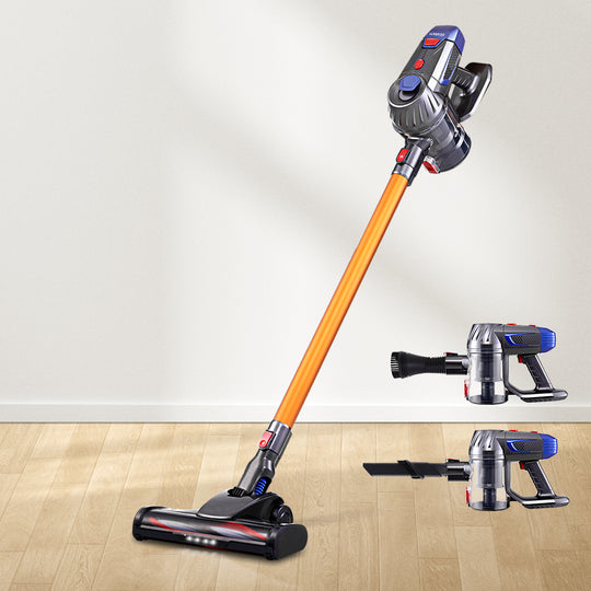 Devanti Handheld Handstick Car - Sleek Gold Cordless Stick Vacuum Cleaner - 150W