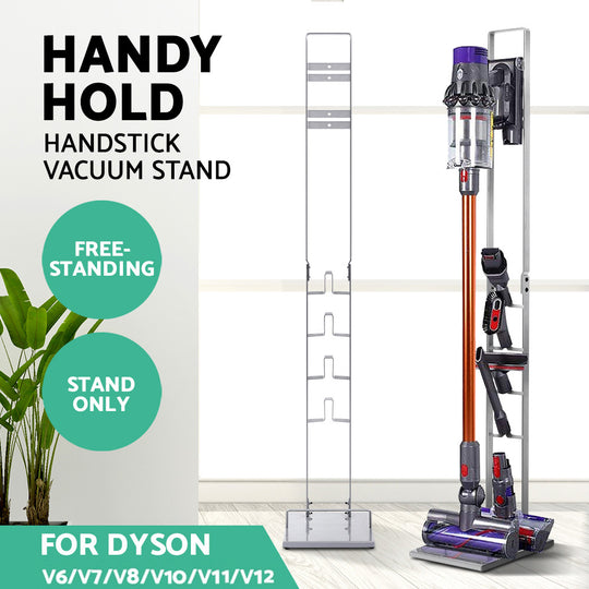 Freestanding Dyson Vacuum Cleaner Stand For V6 7 8 10 11 Silver | Rack Holder Handheld Vac