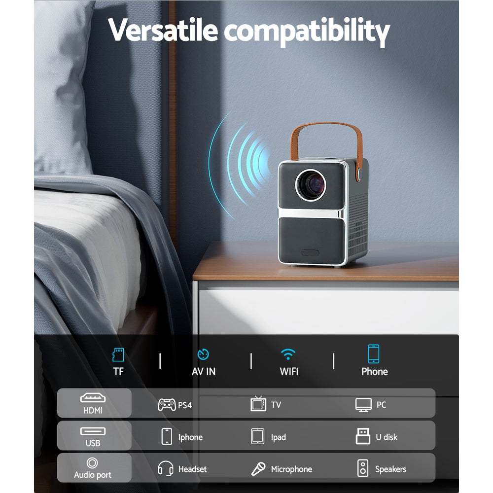 Portable Mini Video Projector 4K Wifi Home Theater Hdmi Support 1080P | Projectors
