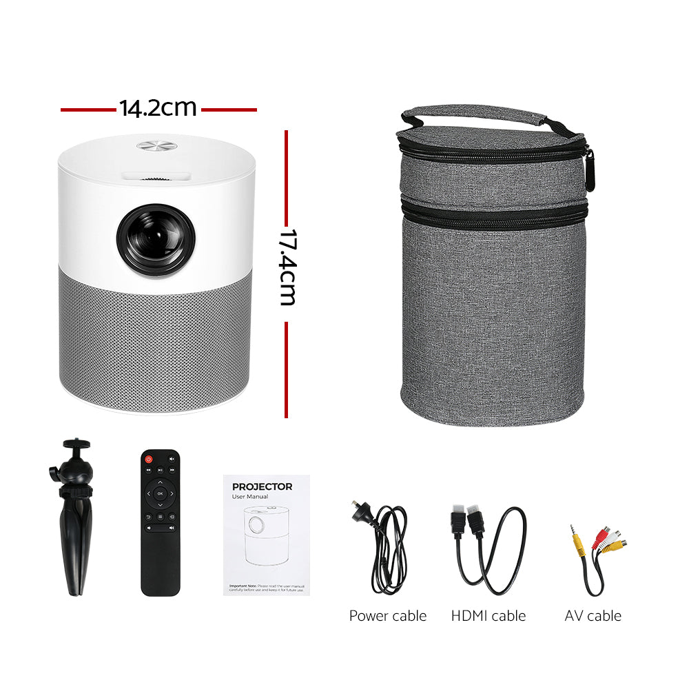 Portable Mini Projector 1080P WiFi HDMI Home Theater Bag