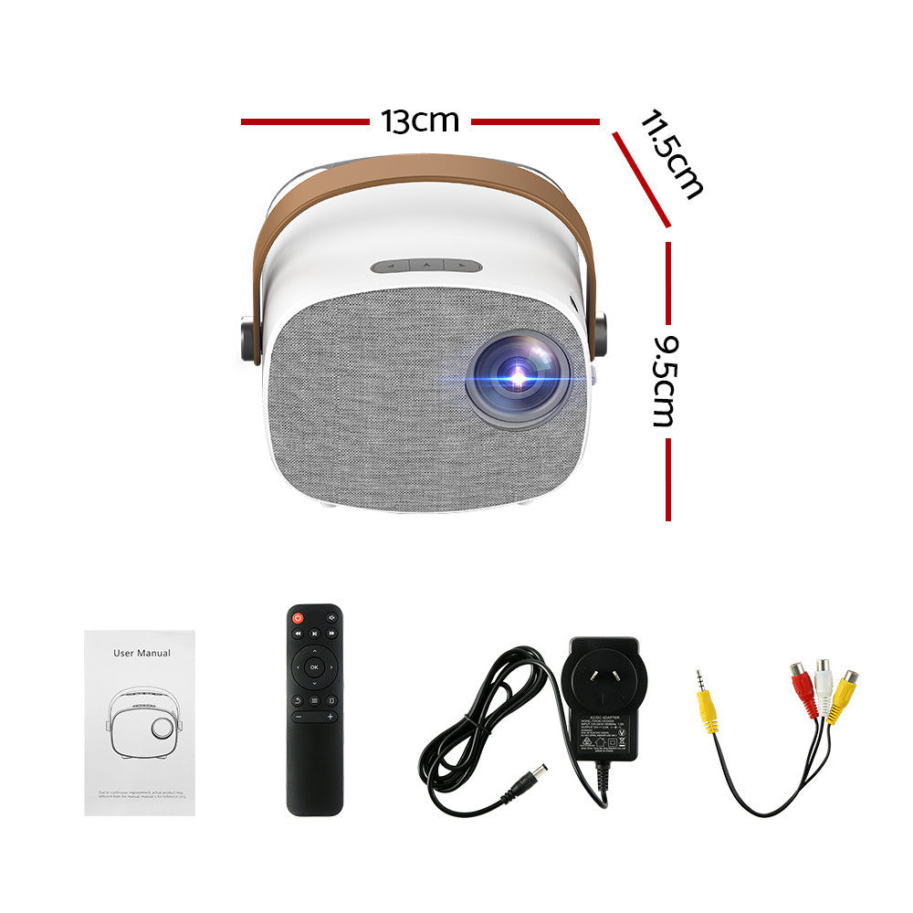Mini Video Projector Wifi USB HDMI Portable 50ANSI Lumens