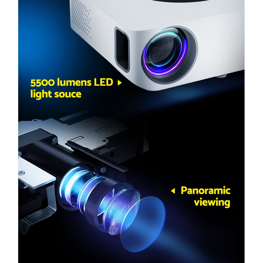 Bluetooth Video Projector Wifi 1080P Home Theater Hdmi Touch Screen