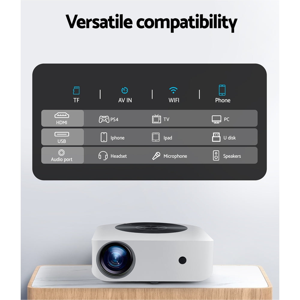 Bluetooth Video Projector Wifi 1080P Home Theater Hdmi Touch Screen
