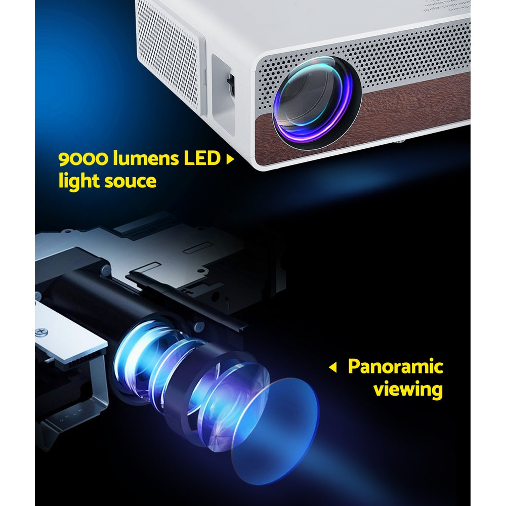 Portable Wifi Video Projector 4K Home Theater Hdmi 1080P Native