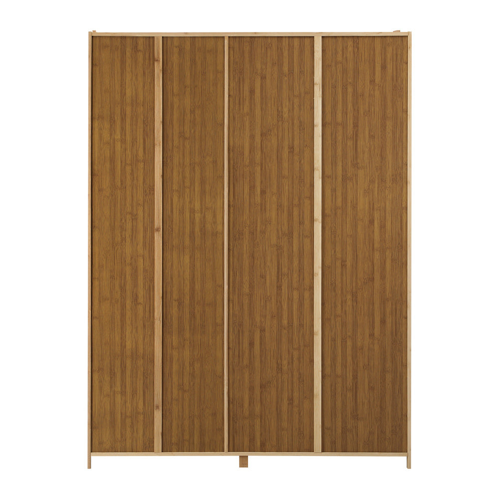 Open Wardrobe Clothes Rack with Hanging Rail & 5 Storage Shelves